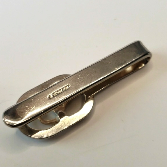 Vintage 1970s GUCCI Italy Silver Money Clip Equestrian Harness Buckle Style - Picture 2 of 6